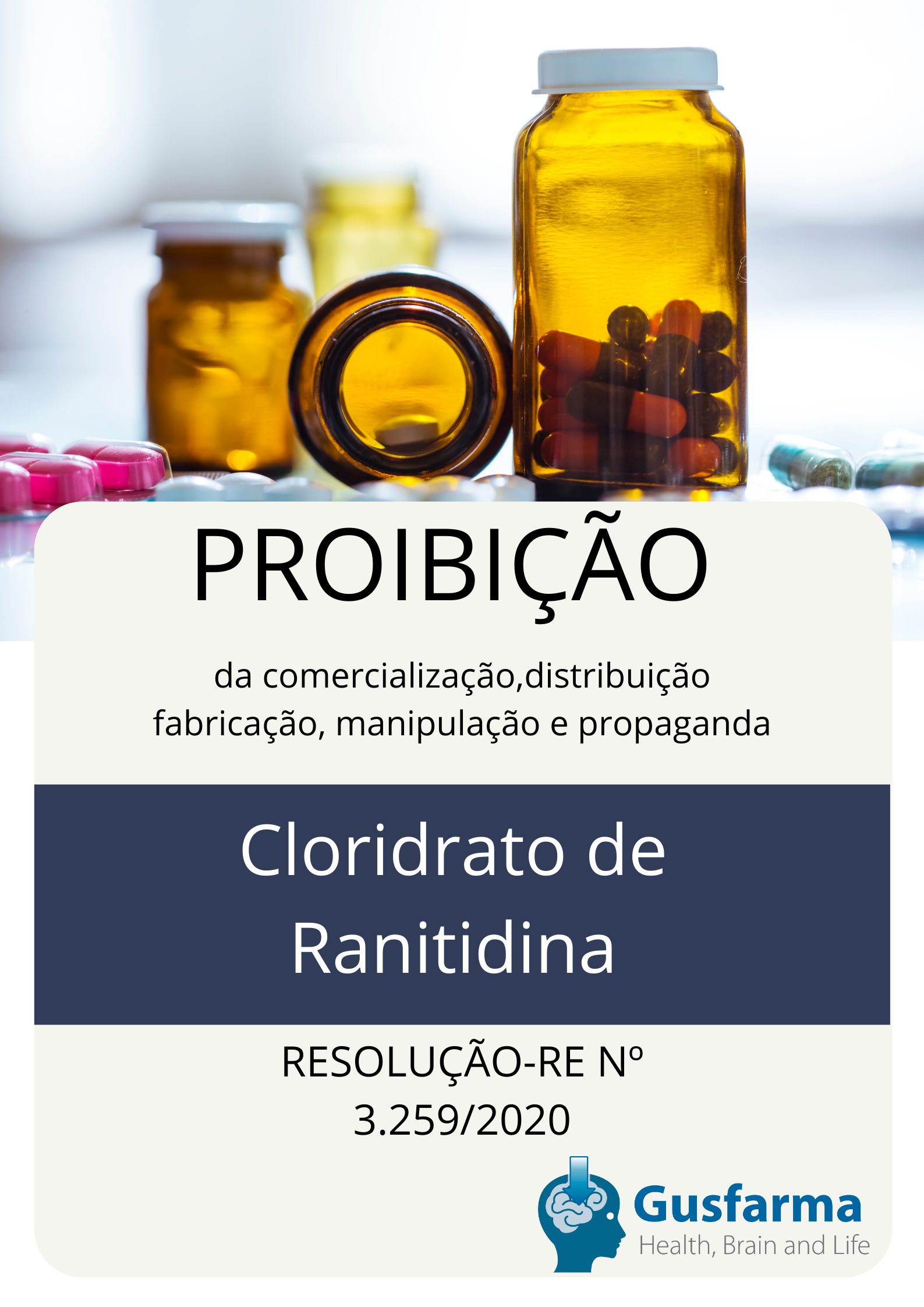Proibição definitiva do medicamento Cloridrato de ranitidina .
